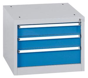 Závesný dielenský box na náradie k pracovným stolom do dielne WL/BL, 3 zásuvky, 565 x 580 x 450 mm