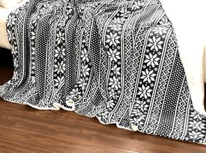 Obojstranná baránková deka, zimný motív, 150x200, MALENA