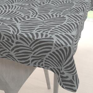 Biante Bavlnený obdĺžnikový obrus Sandra SA-805 Veľký sivý abstraktný listový vzor 50x100 cm