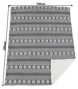 TEMPO Obojstranná baránková deka, zimný motív, 150x200, MALENA