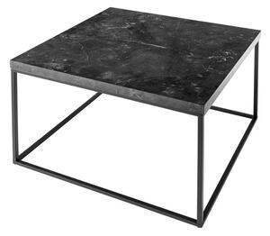 Dizajnový konferenčný stolík Haines 60 cm vzor antracitový mramor