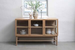 Dizajnová komoda Dallan 140 cm prírodný dub