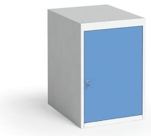 Závesná dielenská skrinka na náradie s dverami KOVONA, bez políc, 480 x 610 x 700 mm