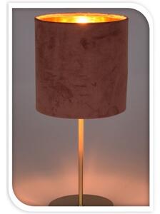 Stolná lampa Aveleda ružová, 18 x 42 cm