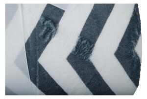 KONDELA Obojstranná baránková deka, geometrický vzor, 150x200, FUTURO