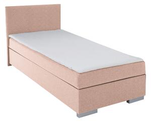KONDELA Boxspringová posteľ, jednolôžko, ružová, 90x200, univerzálna, ADARA