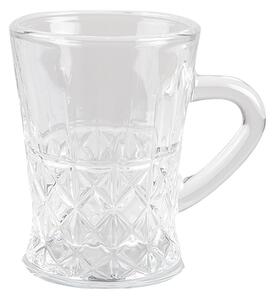 Transparentný sklenený hrnček na nápoj - 6*8*8 cm / 95 ml - Clayre & Eef
