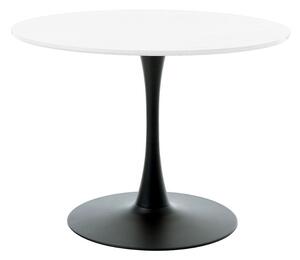 Dizajnový jedálenský stôl Valenzuela 100 cm biely