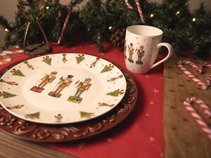 Porcelánový vianočný hrnček s Luskáčikmi Happy Little Christmas - 12*8*10 cm / 300 ml - Clayre & Eef