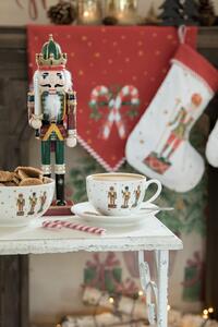 Porcelánová miska s Luskáčikmi Happy Little Christmas - Ø 14*7 cm / 500 ml - Clayre & Eef