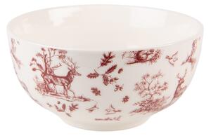 Porcelánová miska na polievku Pretty Forest - Ø 14*7 cm / 500 ml - Clayre & Eef