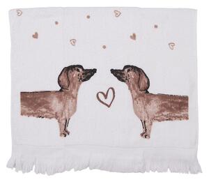 Kuchynský froté uterák s jazvečíkmi Dachshund Love - 40x66 cm - Clayre & Eef