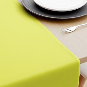 Goldea behúň na stôl 100% bavlnené plátno - limetkový 35x120 cm