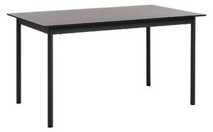 Dizajnový jedálenský stôl Lakshmana 140 cm čierny