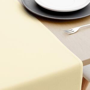 Goldea bavlnený behúň na stôl - smotanový 35x120 cm