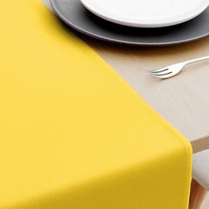 Goldea behúň na stôl 100% bavlnené plátno - žltý 35x120 cm