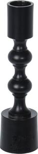 Hliníkový svietnik Gallipoli čierna, 4,5 x 16 cm