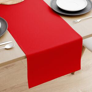 Goldea behúň na stôl 100% bavlnené plátno - červený 35x120 cm