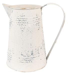 Béžový antik dekoračný plechový retro džbán Fun Antique - 22*14*21 cm - Clayre & Eef