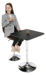 Tempo Kondela Barový stôl s nastaviteľnou výškou, čierna, 84-110, FLORIAN