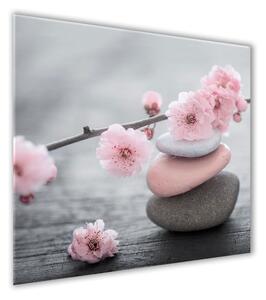 Obraz Styler Glasspik Spa & Zen Pink Stone, 30 × 30 cm