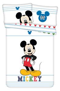 Jerry Fabrics Detské bavlnené obliečky do postieľky Mickey Colors baby, 100 x 135 cm, 40 x 60 cm