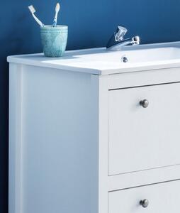 Kúpeľňová skrinka s uvývadlom Ole, biela, šířka 81 cm