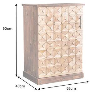 Dizajnová barová skrinka Winebar 90 cm borovica