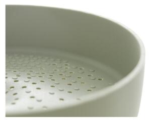 Biela silikónová nádoba na prípravu ryže či quinoi v mikrovlnnej rúre Lékué Quick, ⌀ 13 cm