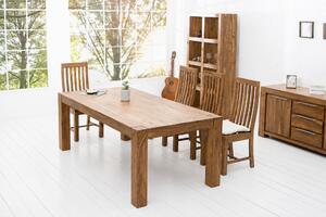 Jedálenský set - stôl z masívu Timber 160cm + 4 stoličky Timber masív