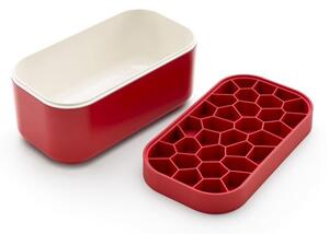 Červený chladiaci box s formou na ľad Lékué Ice