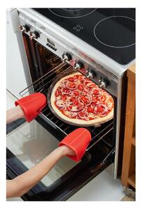 Hnedá okrúhla silikónová podložka na pizzu Lékué Pizza, ⌀ 36 cm