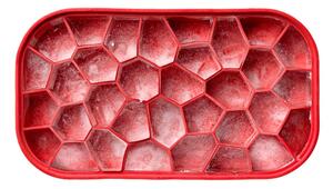 Červený chladiaci box s formou na ľad Lékué Ice