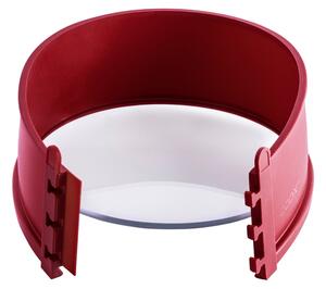 Coox Okrúhla forma na pečenie so skleneným dnom, 18 cm (tmavočervená) (100376186)