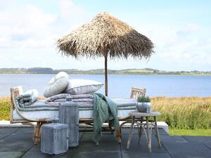 Bambusový slnečník so strechou z listov Parasol Bamboo - ∅ 160*240 cm - Chic Antique