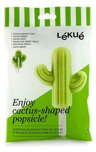 Zelená silikónová forma na zmrzlinu v tvare kaktusu Lékué