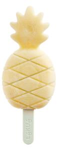 Žltá silikónová forma na zmrzlinu v tvare ananásu Lékué
