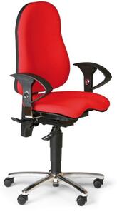 Zdravotná balančná kancelárska stolička EXETER, červená