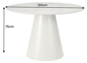 Okrúhly jedálenský stôl Belinda 120 cm sivý