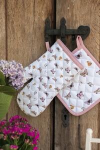 Balvnená chňapka podložka s motýlikmi Butterfly Paradise - 20*20 cm - Clayre & Eef