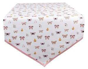 Balvnený behúň s motýlikmi Butterfly Paradise - 50*160 cm - Clayre & Eef