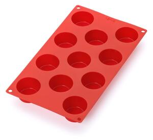 Červená silikónová forma na 11 mini muffinov Lékué