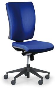 Kancelárska stolička LEON PLUS, modrá, bez podpierok rúk
