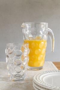 Transparentný sklenený džbán s bublinami Loupe - 17 * 12 * 22cm / 1000ml - J-Line by Jolipa