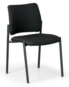 Konferenčná stolička ROCKET bez podpierok rúk, čierna