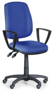 Kancelárska stolička ATHEUS s podpierkami rúk, modrá