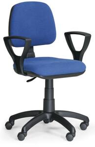 Kancelárska stolička MILANO s podpierkami rúk, modrá