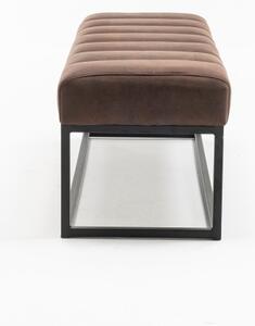 Dizajnová lavica Halle 110cm antik hnedá