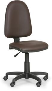 Pracovná stolička TORINO bez podpierok rúk, hnedá