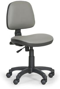 Pracovná stolička MILANO bez podpierok rúk - permanetný kontakt, sivá